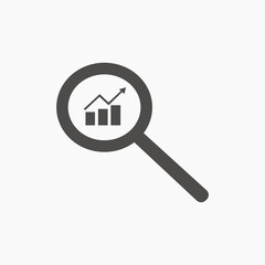 chart, diagram, business, graph, growth icon vector symbol illustration for mobile concept and web design	