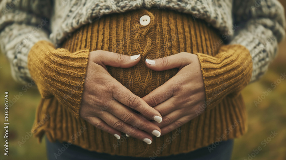 Wall mural pregnant woman