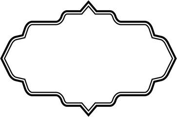 Vintage frame icon.Badge elements.Border label.