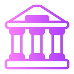 museum gradient icon