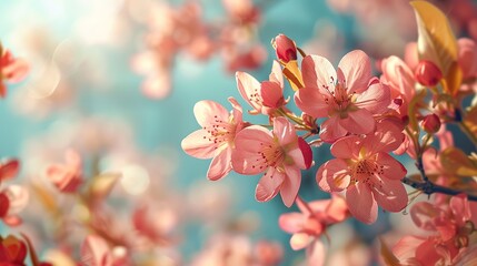 Fresh start of springtime, copy space