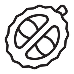 durian line icon