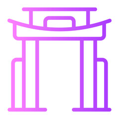 gate gradient icon