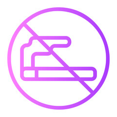 no smoke gradient icon