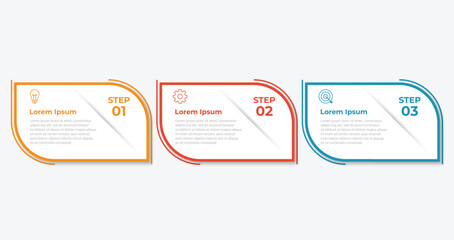 Vector infographic design template with 3 options or steps