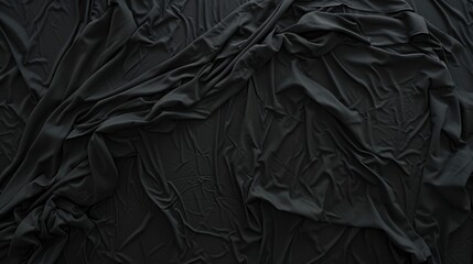 Elegant Black Fabric Texture Background