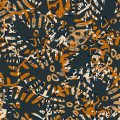 Abstract pattern with tropical leaves. Monstera pattern