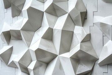 Abstract Geometric White Texture Background