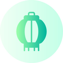 chinese lantern gradient icon