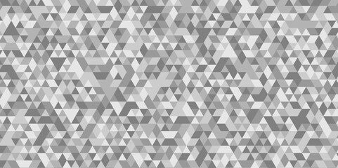 Seamless geometric pattern square shapes low polygon backdrop background. Abstract geometric wall tile and metal cube background triangle wallpaper. Gray and white polygonal background.