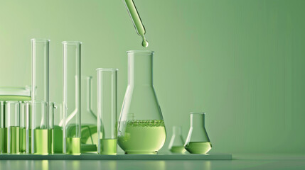 Chemistry or Laboratory Flasks and Beakers 
