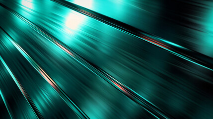 A green and blue abstract image of a moving tunnel