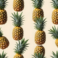 seamless background with pineapple