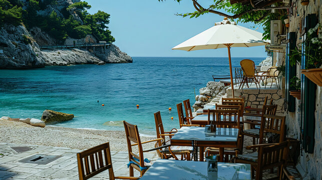 Seaside cafes with outdoor seating offer a delightful way to savor coastal cuisine while soaking up the sun and enjoying the gentle sea breeze