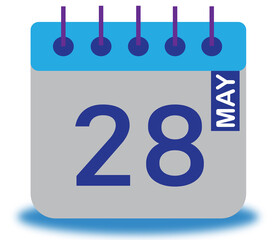 May Month Calendar Vector High Quality Editable