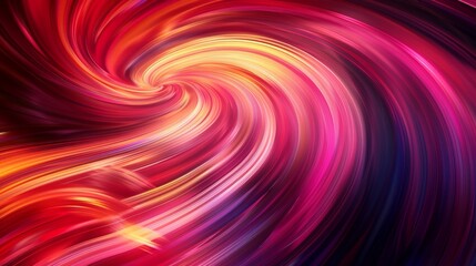 Obraz premium Abstract swirl design on a vivid background ideal for conceptual themes involving motion or change with room for text