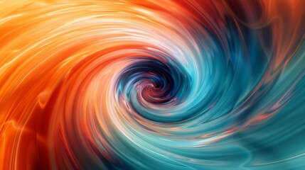 Abstract swirl design on a vivid background ideal for conceptual themes involving motion or change with room for text