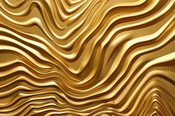 Elegant Golden Waves Texture for Luxurious Background Design
