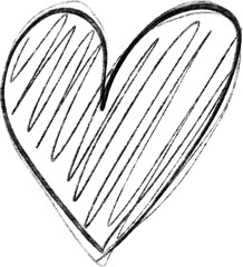 PNG Doodle Handdrawn Heart