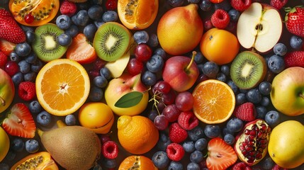 All sorts of fresh and organic fruits.