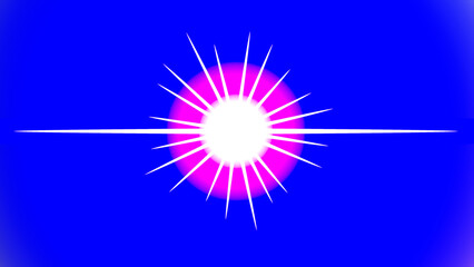 blue star burst