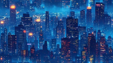 Fototapeta premium The city of the future is a place where technology and nature coexist in harmony