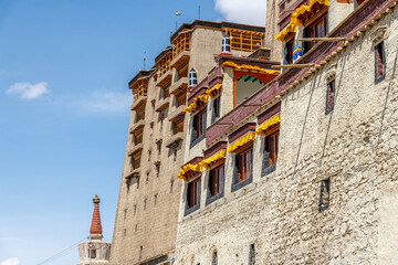 Historic Leh Palace in the Ladakh region of northern India