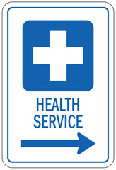 Obraz premium Health service sign