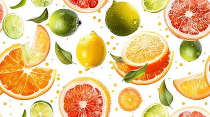 This image shows a variety of citrus fruits, including oranges, grapefruits, and lemons