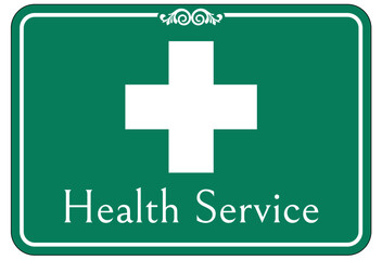 Health service sign