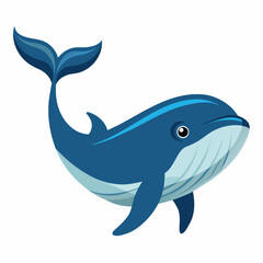 Whale vector clipart art illustration (23)