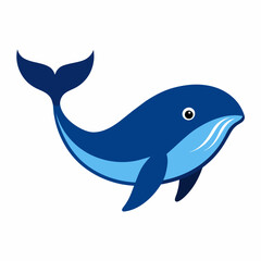 Whale vector clipart art illustration (29)
