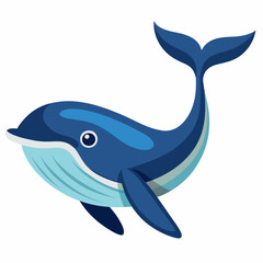 Whale vector clipart art illustration (27)