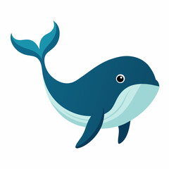 Obraz premium Whale vector clipart art illustration (30)