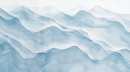 Digital Art - Waves and Mountains