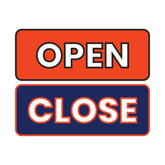 Sign open and close vector