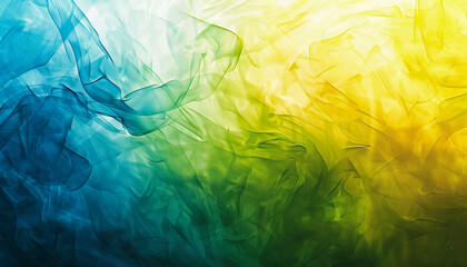 A colorful background with blue and green swirls