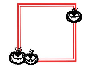 Halloween Pumpkin Background with Frame
