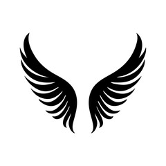 angel feather wings simple design Vector illustration