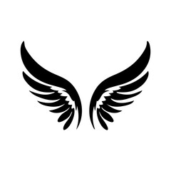 angel feather wings simple design Vector illustration