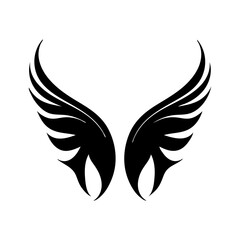 angel feather wings simple design Vector illustration