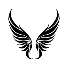 angel feather wings simple design Vector illustration