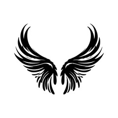 angel feather wings simple design Vector illustration