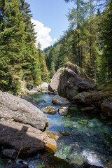 river in the mountains