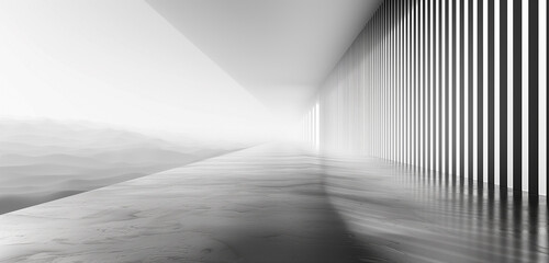 abstract architecture background. interior of a modern house. tunnel. corridor