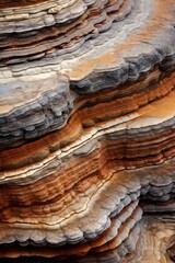 Colorful layered rock formations