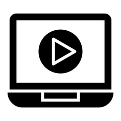 Video Marketing glyph icon