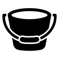 Bucket glyph icon © MuhammadAsfandyar