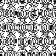 Abstract seamless pattern with hand drawn textures. Vector background.