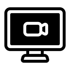 Live Stream Glyph Icon